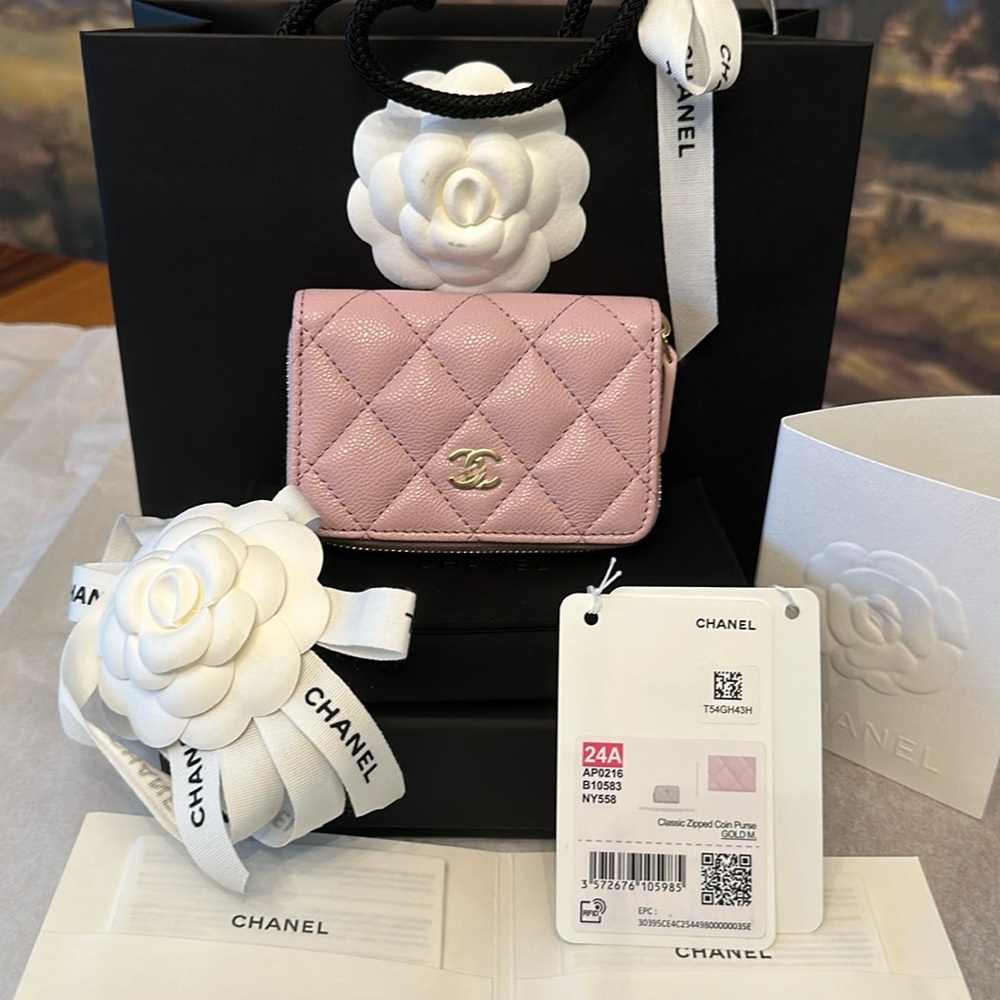 Authentic Chanel Classic Zipped Coin Purse
